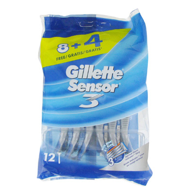 Gillette Sensor 3 Rasoirs Jetables Peaux Sensibles 8