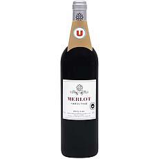 Vin rouge de pays d'Oc Merlot U, 75cl