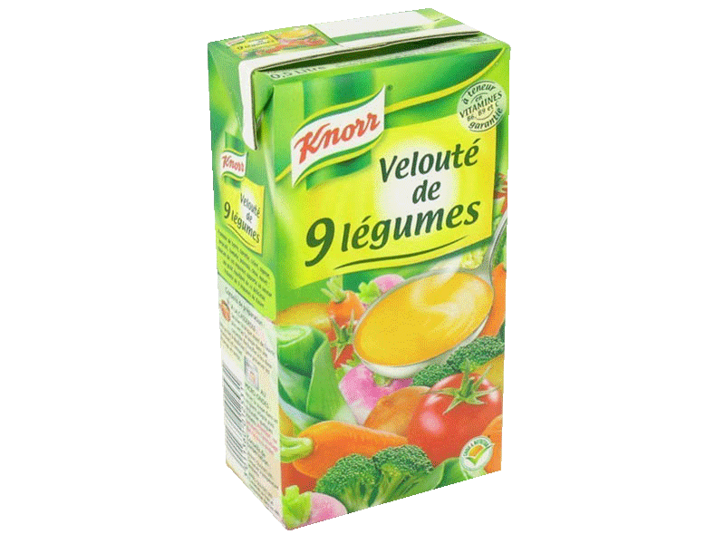 Knorr, Soupe veloute aux 9 legumes, la brique de 0,5l