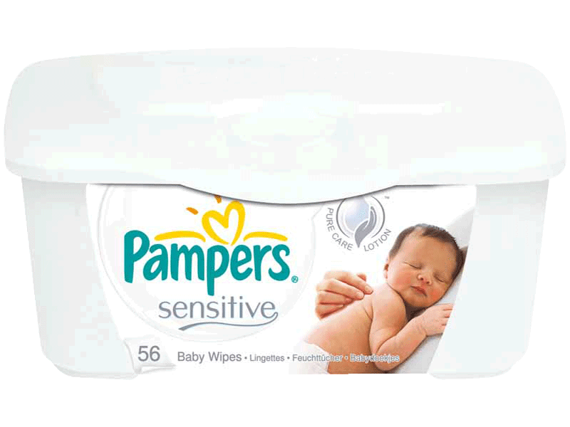 Sensitive - lingettes nettoyantes pour bébé boîte refermable