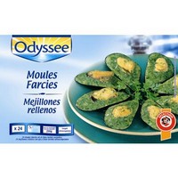Odyssee, Moules farcies ail et fines herbes, la boite de 24 - 250g
