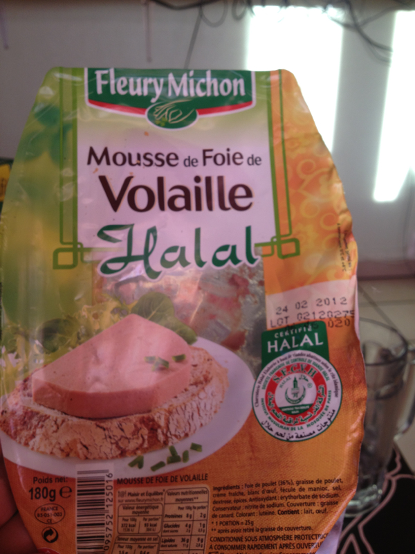 Mousse foie de volaille halal FLEURY MICHON 180g