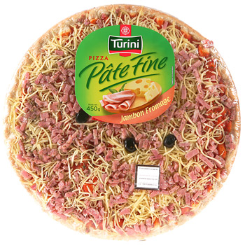 Pizza fraiche Turini Jambon fromage 450g