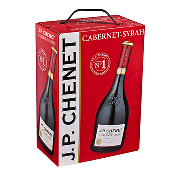 Cabernet-Syrah, vin de pays d'Oc - J.P. Chenet, la boite de 3l