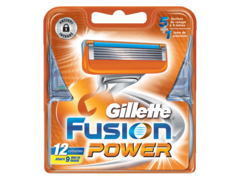 Lames pour rasoir Fusion Power GILLETTE, 12 unites