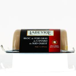 Labeyrie bloc foie gras de canard barquette 150g