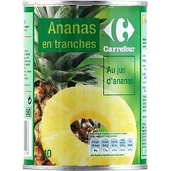 Ananas en tranches au jus naturel