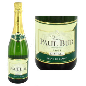 Blanc de blancs demi-sec - Veuve Paul Bur, la bouteille de 75cl