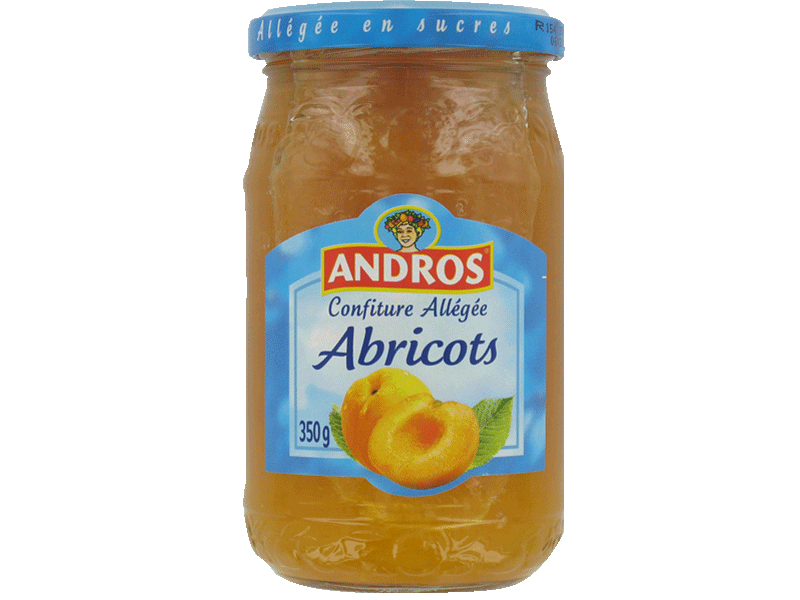 Andros Confiture allegee abricots 350g