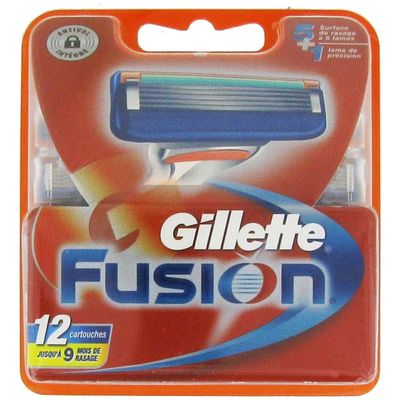 Lames pour rasoir Fusion GILLETTE, 12 unites