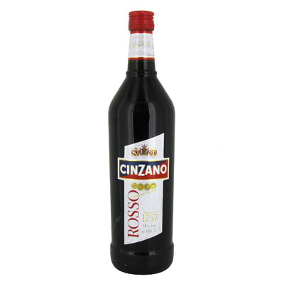 Cinzanno, Boisson aromatise a base de vin, Rosso, la bouteille de 100cl
