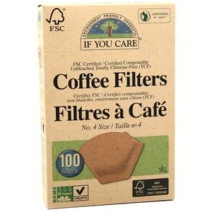 Filtres a cafe compostables taille N°4