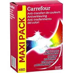 Lingettes anti-transfert de couleur Carrefour