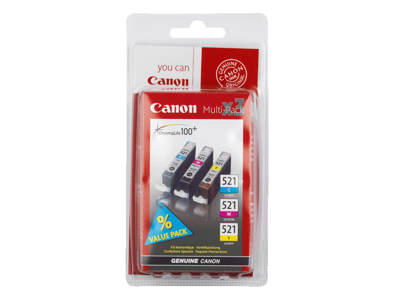 Canon, Cartouche pack pgi521, les cartouches d'encre couleur