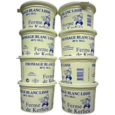 Fromage blanc lisse Ferme de Kerheu, 40%MG, 500g