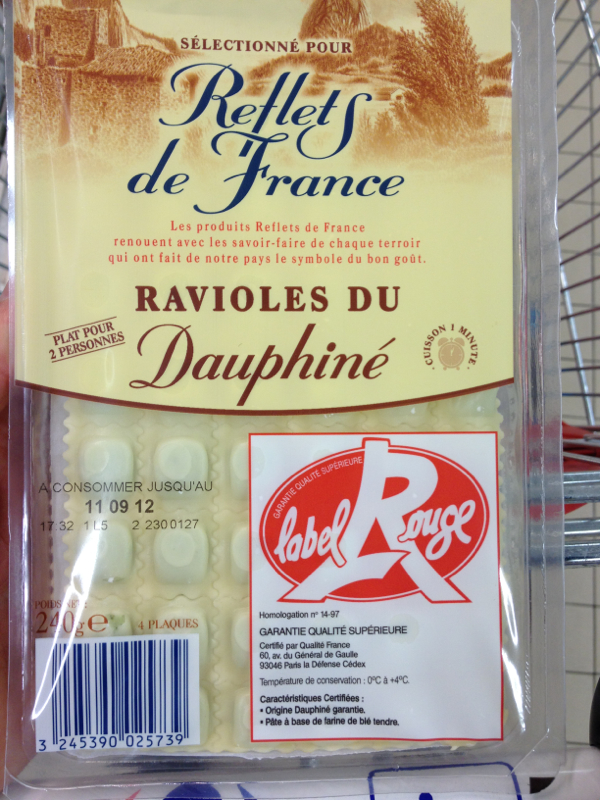 Pâtes fraîches ravioles au Saint Marcellin Reflets de France