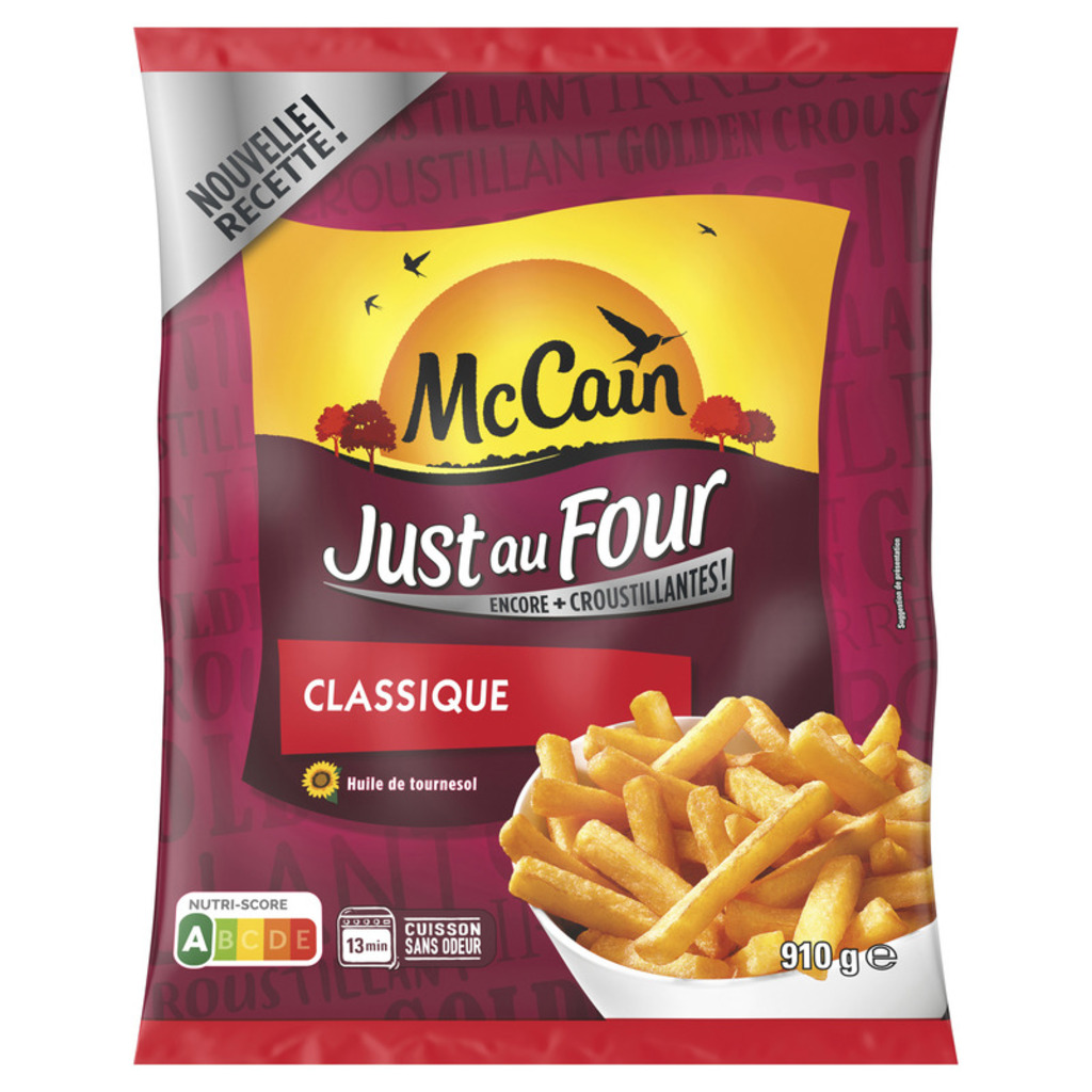 McCain Just au Four - La frite classique moelleuse et crous... le sachet de 910 g