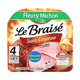 Jambon braisé Fleury Michon 4x40g