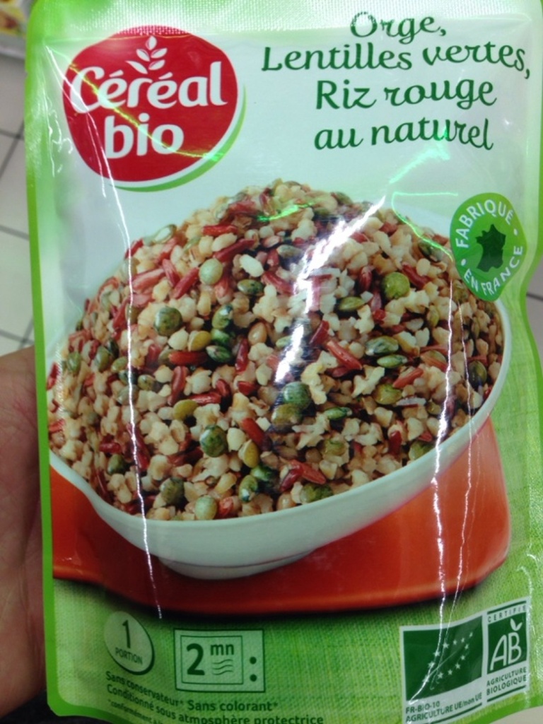 Céréal Bio, BIO Express - Boulghour d'orge riz rouge et lentilles vertes BIO, le sachet de 250 g