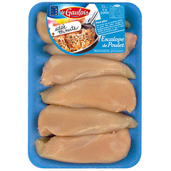 Escalopes de poulet jaune LE GAULOIS, 6 pieces, 720g
