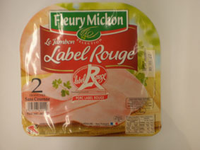 Fleury Michon jambon decouenne Label Rouge 2x80g