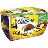 Crème dessert au chocolat aux noisettes Velours LA LAITIERE, 4x70g