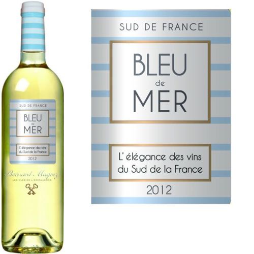 Bleu de Mer Vin de pays d'Oc, vin blanc la bouteille de 75 cl