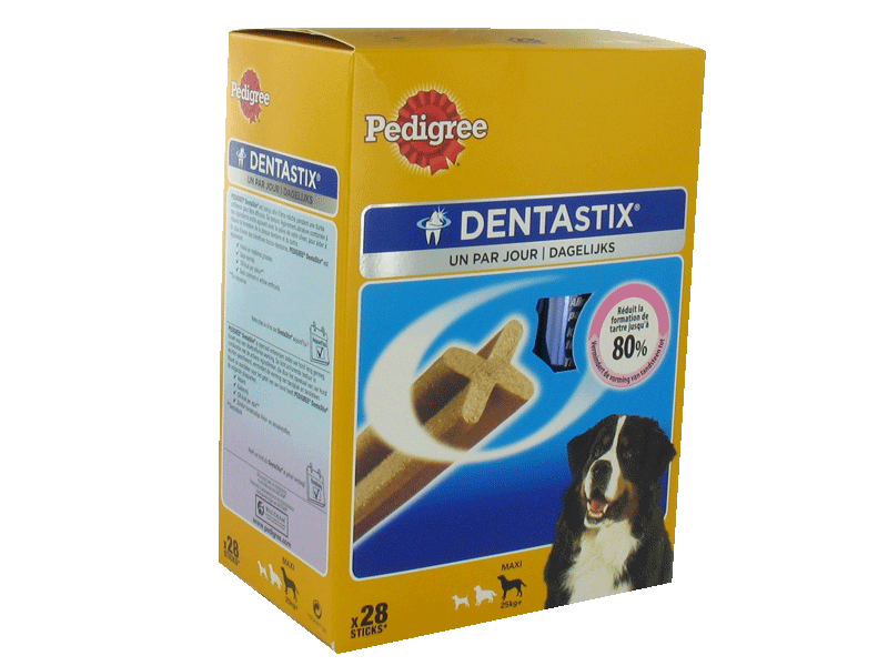 Friandises pour grand chien Dentastix PEDIGREE, 28 pieces, 1.08kg