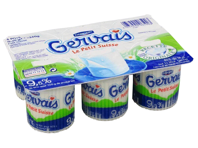 Gervais yaourt petit suisse nature 12x60g - Cdiscount Au quotidien