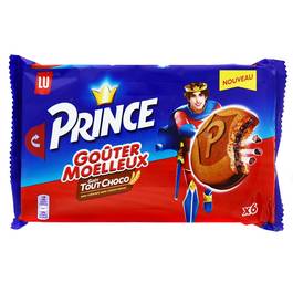 LU Prince - Goûter moelleux goût tout choco le paquet de 6 - 180 g