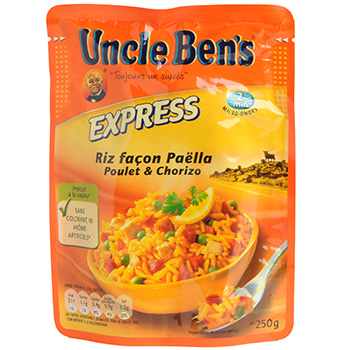 UNCLE BEN'S Riz Paella - Express 2 min au micro-onde ou à la poêle