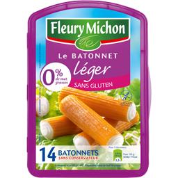 Fleury Michon, Bâtonnets de surimi légers 0%, la barquette de 14 - 230 g