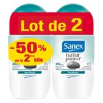 Sanex deodorant femme extra efficacite 2x50ml dont 50%/2eme