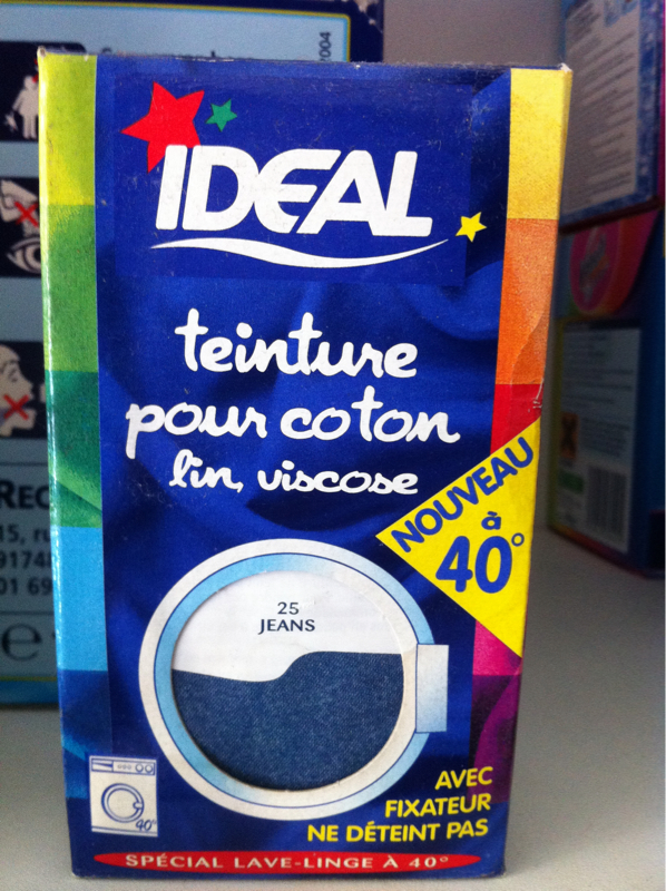 Ideal Teinture Textile Liquide 75 ml Jean Bleu 