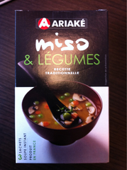 Miso & légumes soupe instant, recette traditionnelle
