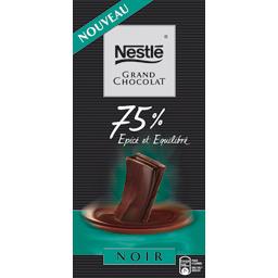Nestle Grand Chocolat, Chocolat noir 75% epice et equilibre, la tablette de 100 g