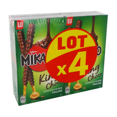 mikado king choco saveur praline lu 4x51g