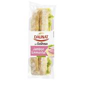 Sandwich baguette Le Gouteux jambon emmental salade DAUNAT, 220g