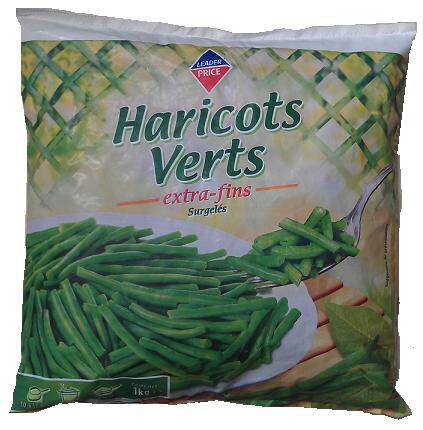 Haricots verts extra fins 1kg