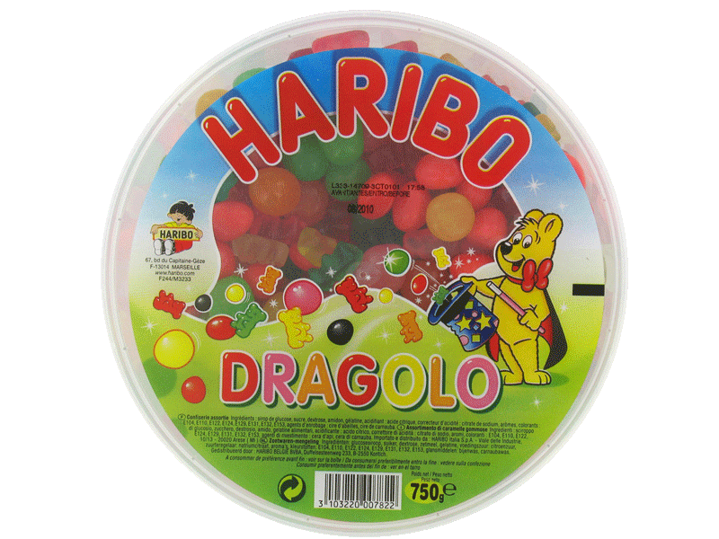 Assortiment de bonbons Dragolo HARIBO, 750g