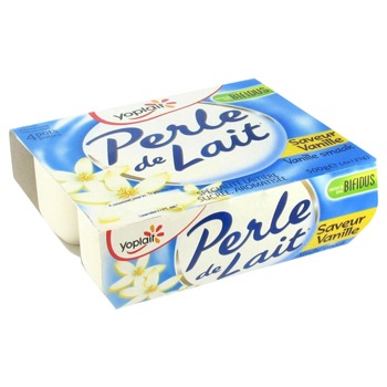 Perle de lait vanille - Yoplait - 4 x 125 g