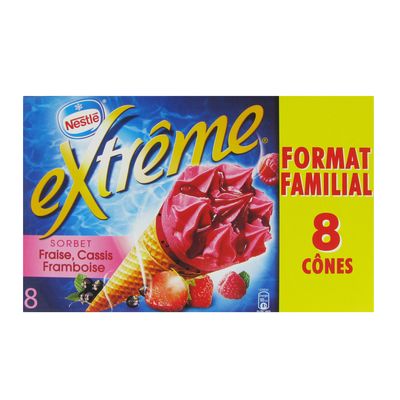 Cone Nestle Extreme Fruits rouges x8 960ml