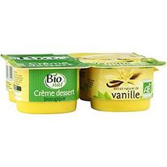 Bio Nat' creme dessert vanille bio 4x100g