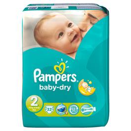 Couches Baby-dry, taille 2 : 3-6 kg