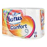 Papier toilette Lotus Confort Blanc - x12