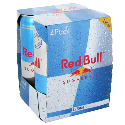Red Bull sugar free 4x25cl