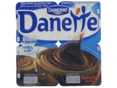 Danette chocolat noir extra 4x125g