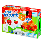 P'tit Fruite yaourt fraise/peche 6x90g