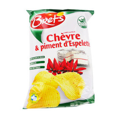 chips chevre & piment d'espelette bret's 125g