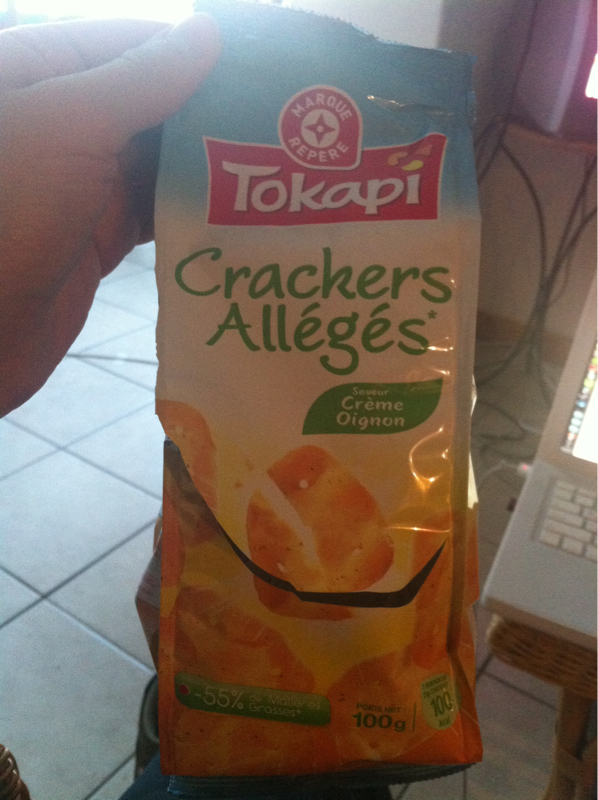 Crackers alleges Tokapi Creme oignon 100g